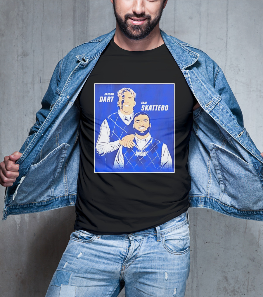Jaxson Dart Cam Skattebo Step Brothers New York Giants Comedy T-Shirt