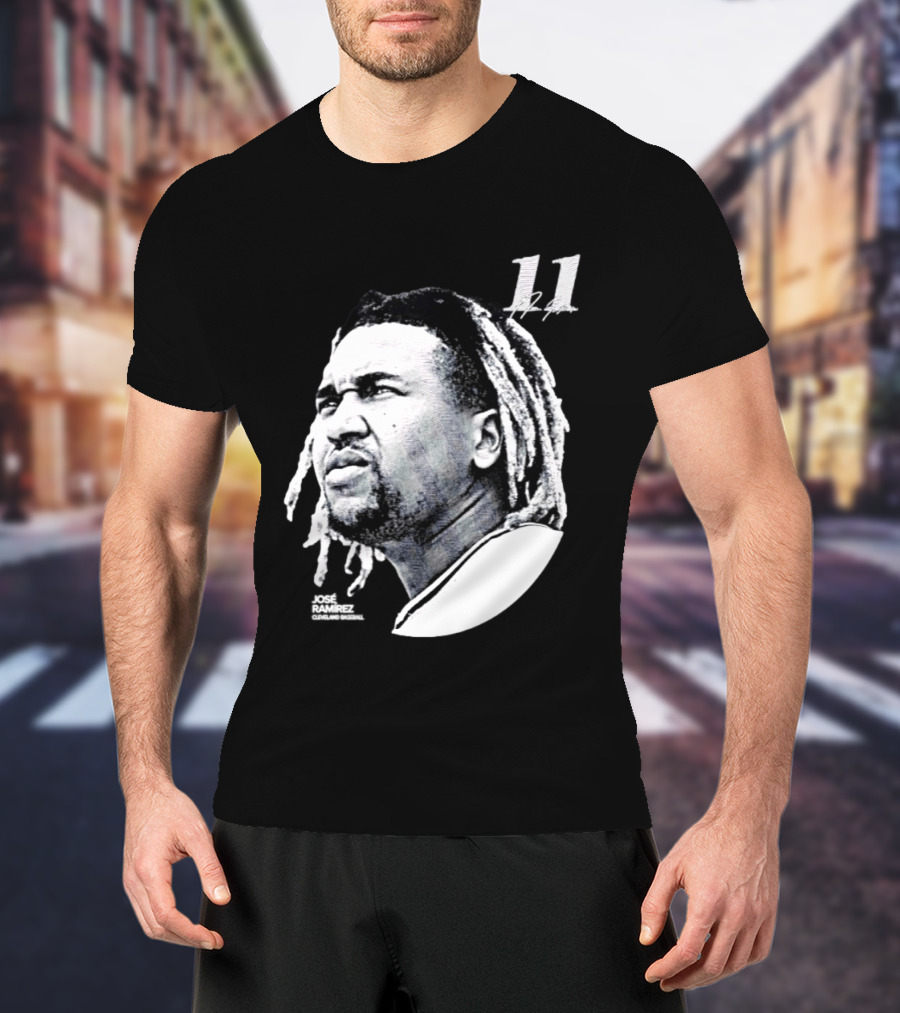 Jose Ramirez Cleveland Guardians 2026 Lineage Series 11 T-Shirt