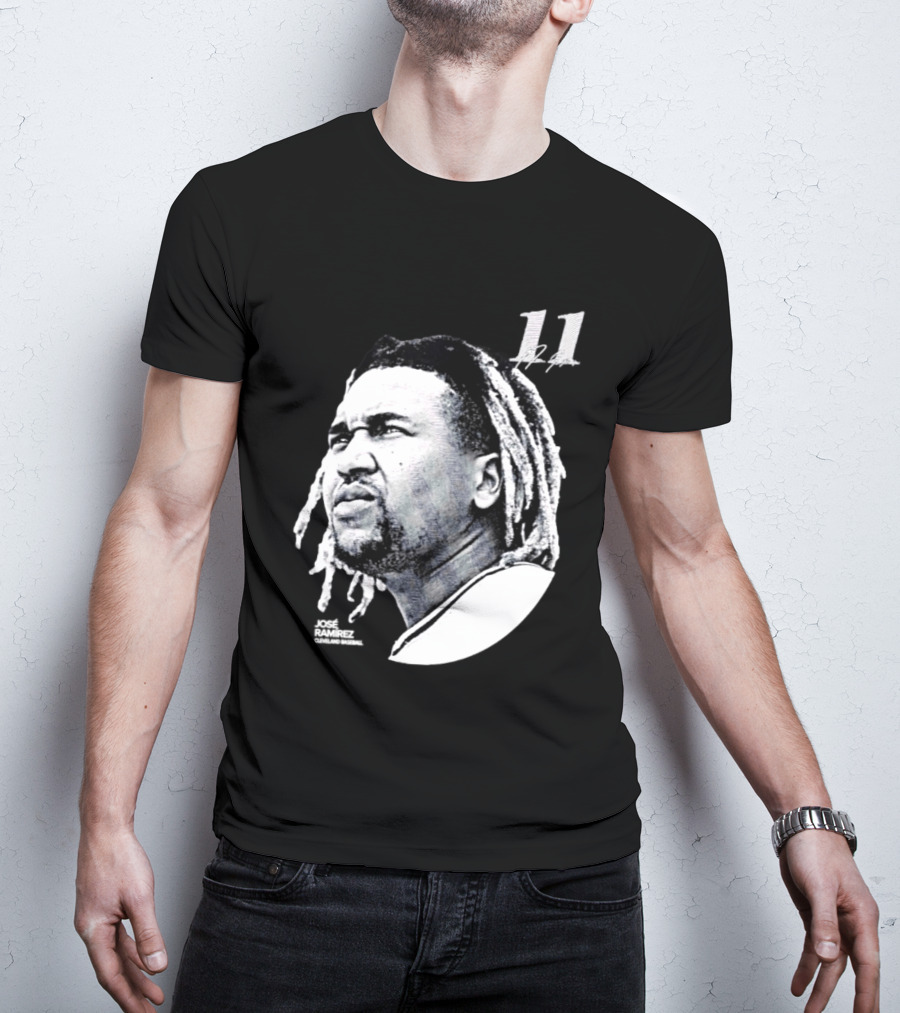 Jose Ramirez Cleveland Guardians 2026 Lineage Series 11 T-Shirt