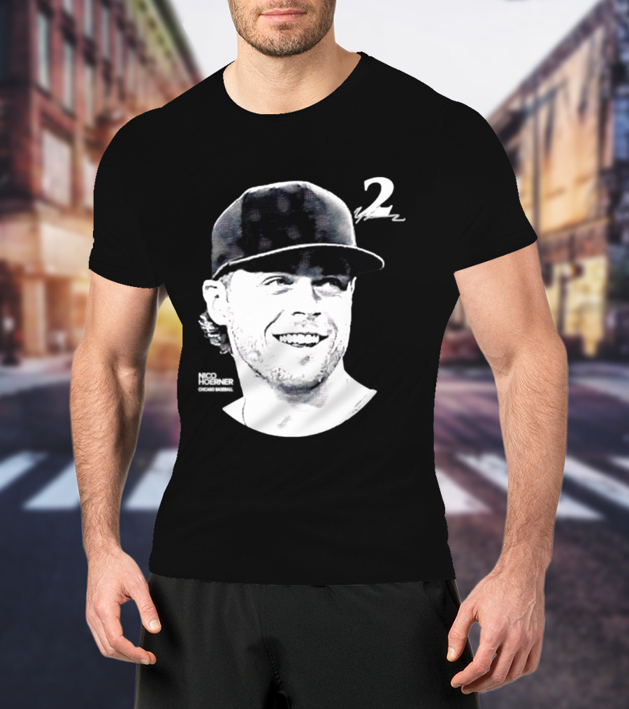 Chicago Cubs Nico Hoerner 2 MLB 2026 Lineage Series T-Shirt