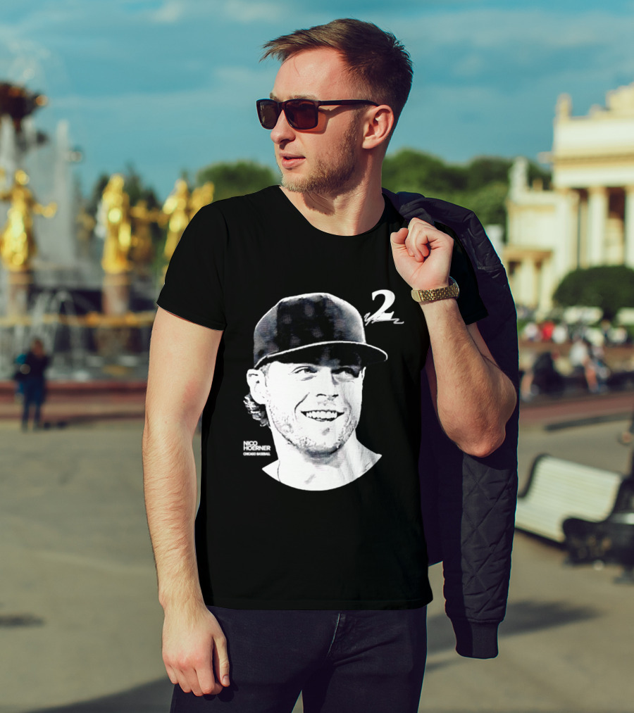 Chicago Cubs Nico Hoerner 2 MLB 2026 Lineage Series T-Shirt