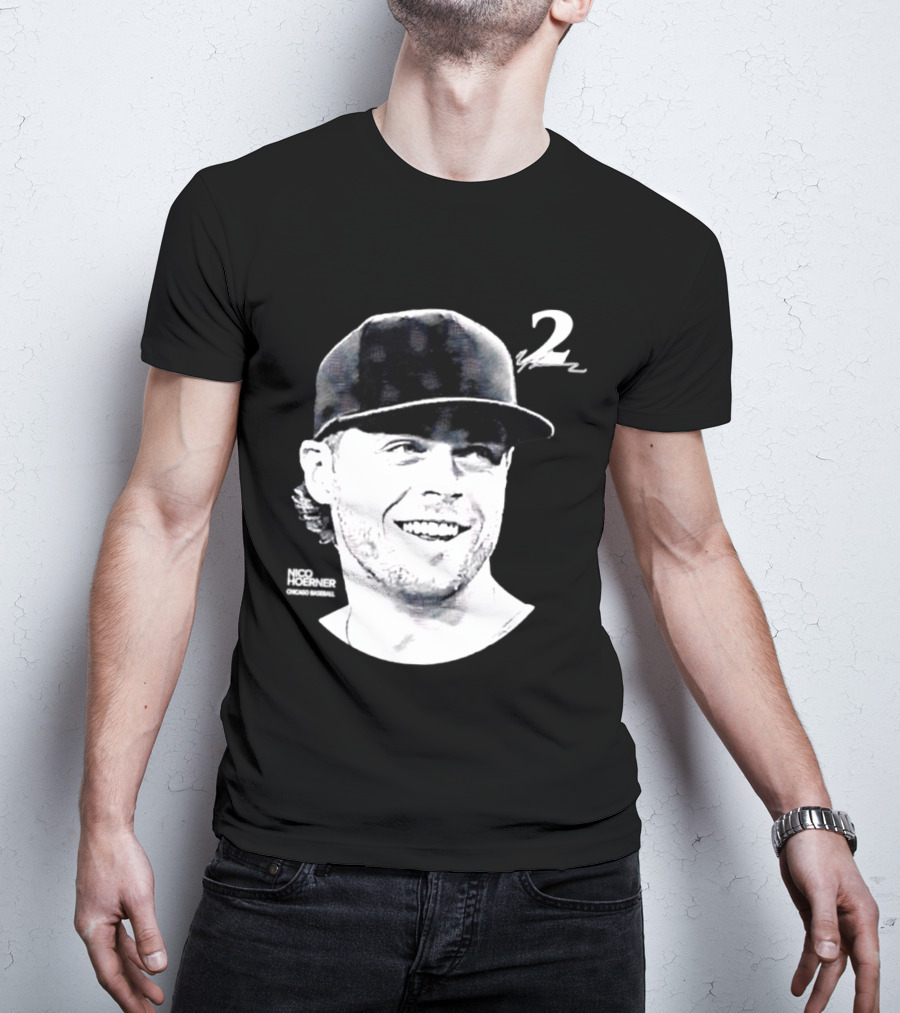 Chicago Cubs Nico Hoerner 2 MLB 2026 Lineage Series T-Shirt