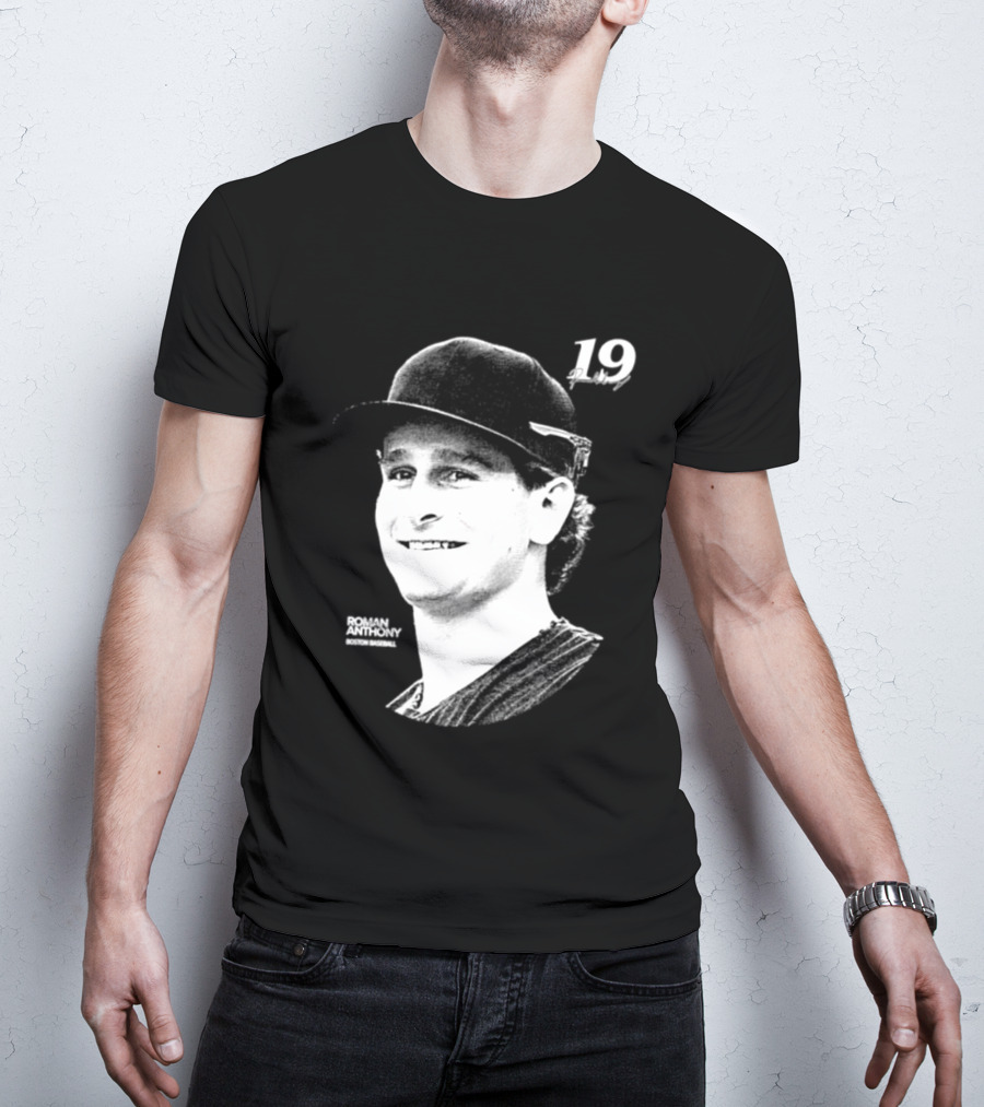 Roman Anthony 19 Boston Red Sox MLB 2026 Lineage Series T-Shirt