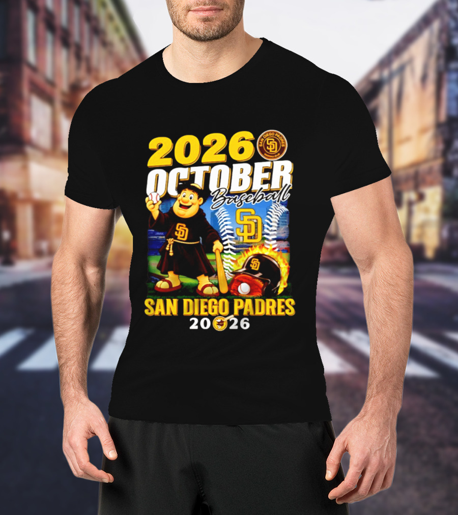 San Diego Padres 2026 October Baseball Postseason T-Shirt