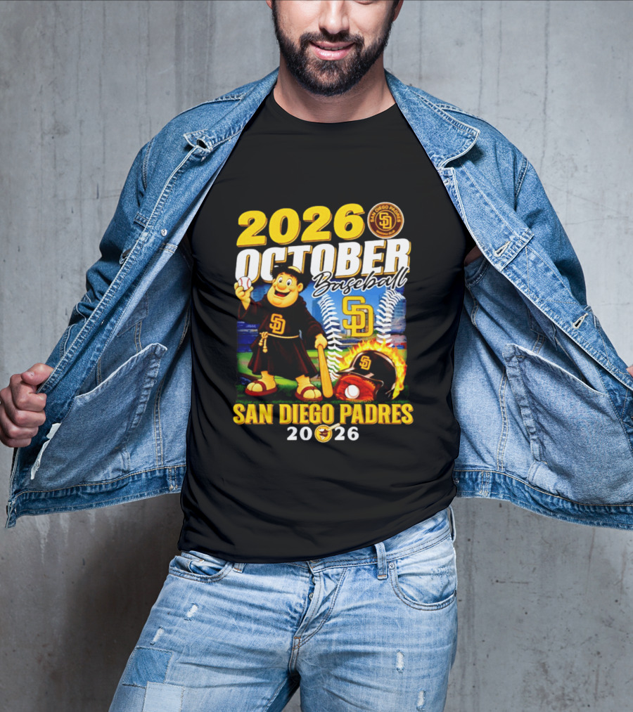 San Diego Padres 2026 October Baseball Postseason T-Shirt