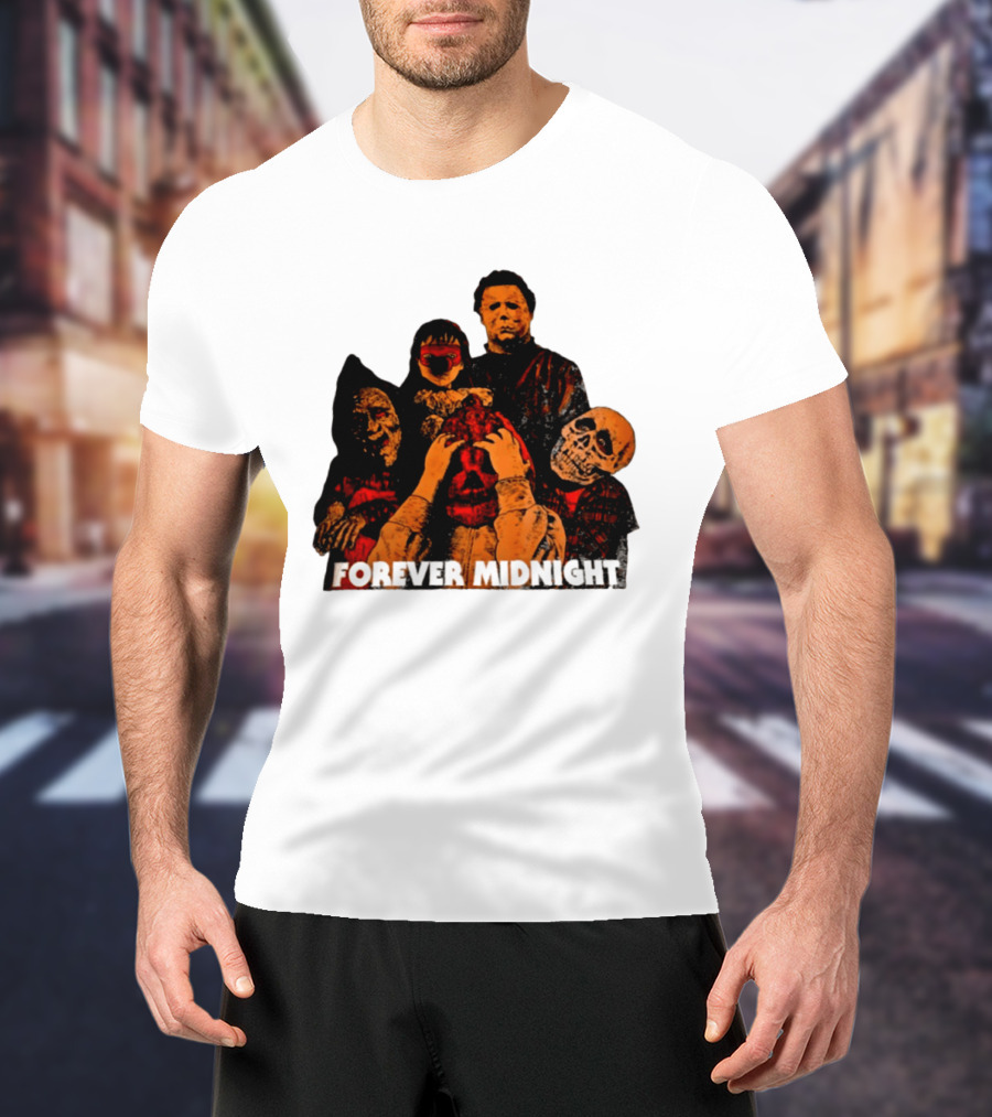 Forever Midnight Horror Icons Halloween Classic Characters T-Shirt