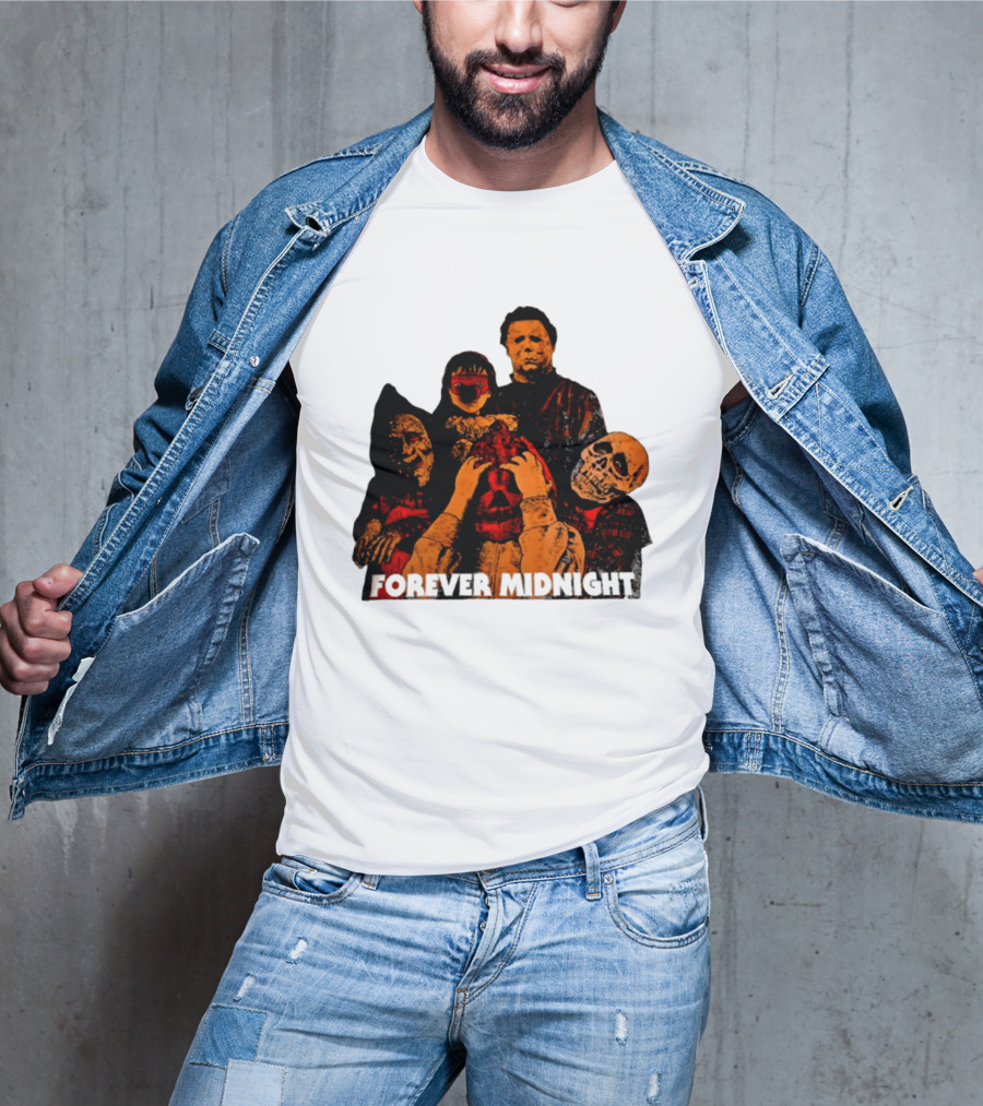 Forever Midnight Horror Icons Halloween Classic Characters T-Shirt