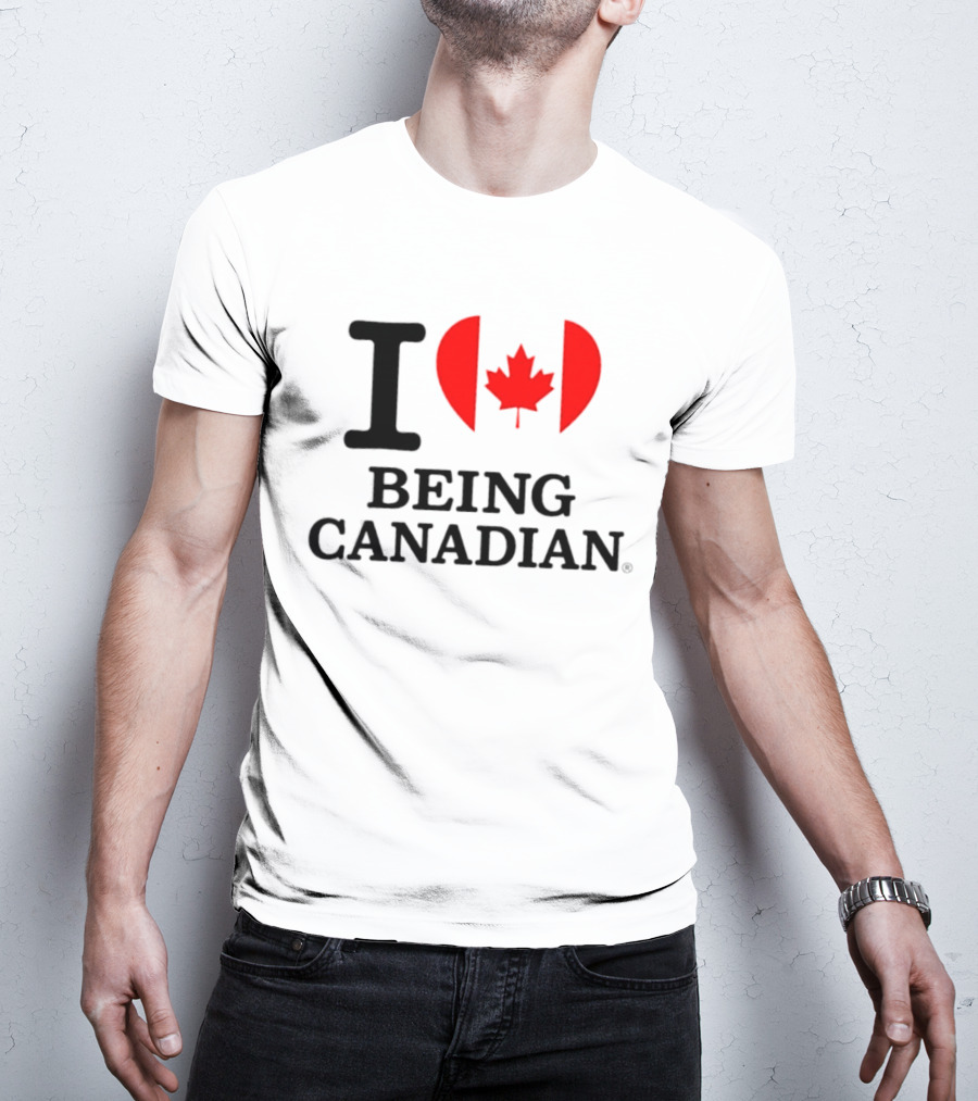 I Heart Maple Leaf Being Canadian T-Shirt