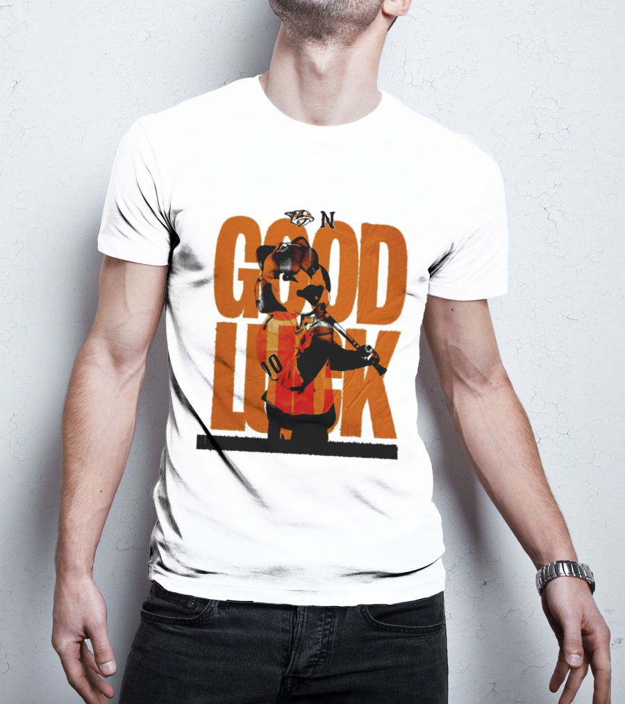 Nashville Predators Gnash Good Luck Hockey T-Shirt