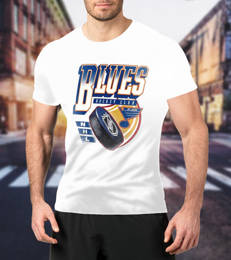 St. Louis Blues NHL Hockey Club Iconic Timeless Blue Note T-Shirt