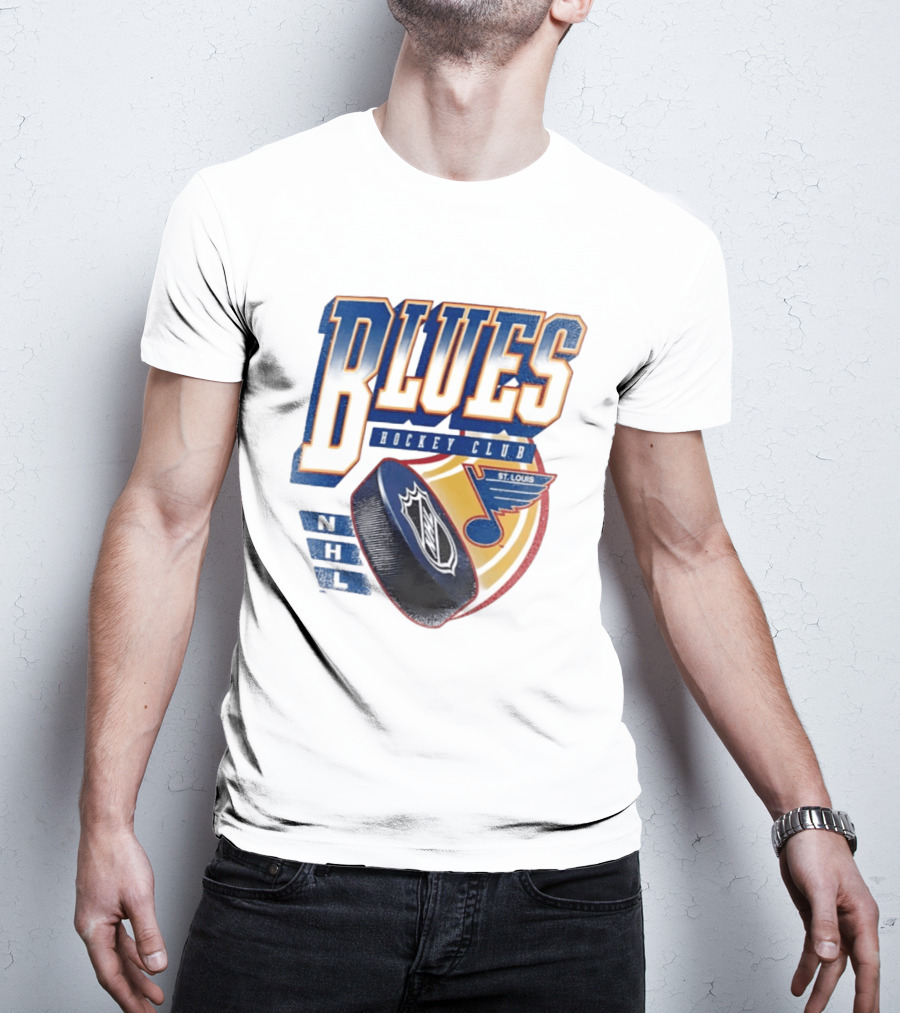St. Louis Blues NHL Hockey Club Iconic Timeless Blue Note T-Shirt