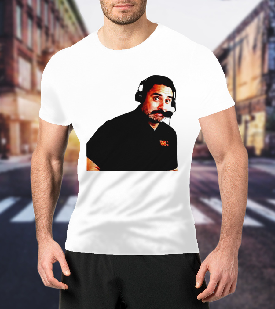 Steve Sarkisian Headset Shocked Longhorns Face Meme T-Shirt