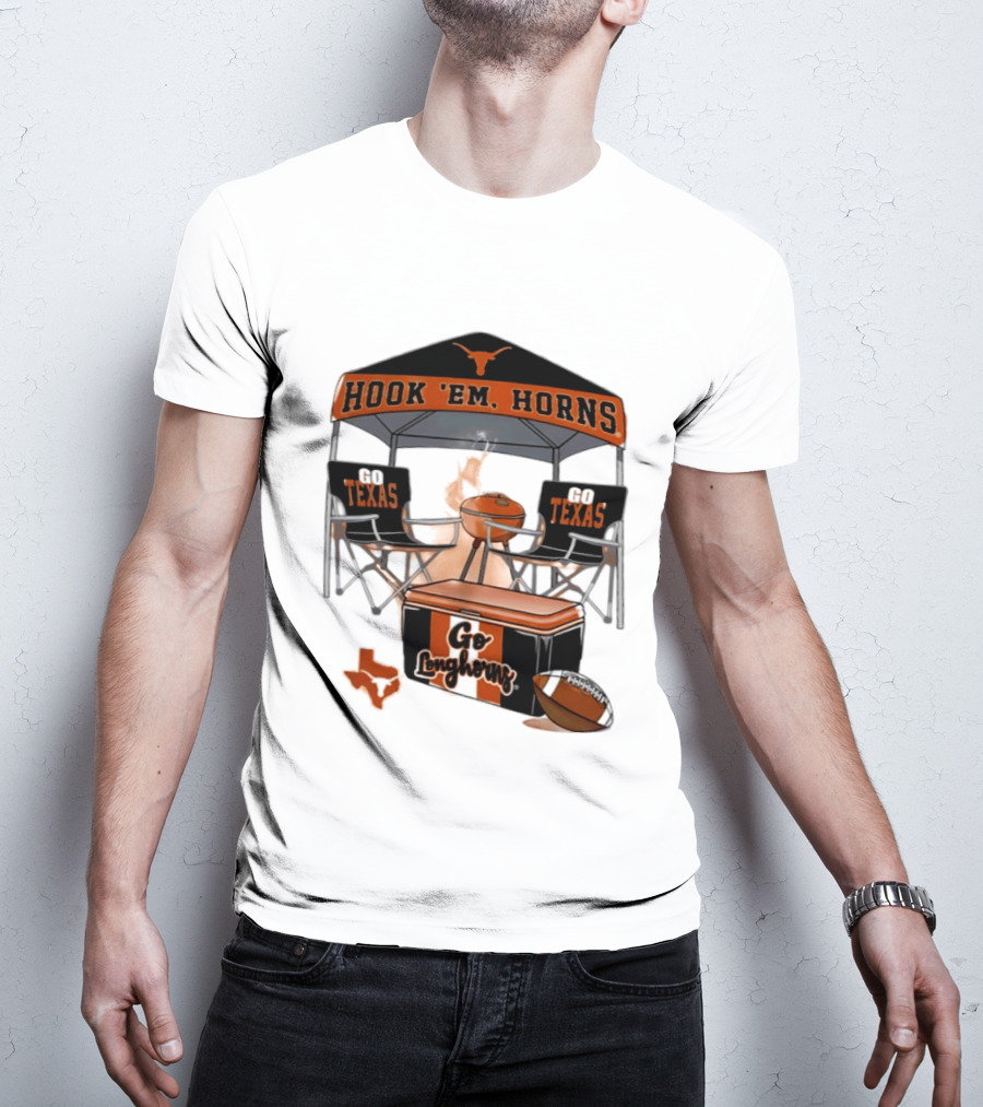 Texas Longhorns Hook 'Em Horns Go Texas 2026 NCAA Tailgater Hometown Football Fan Essentials T-Shirt