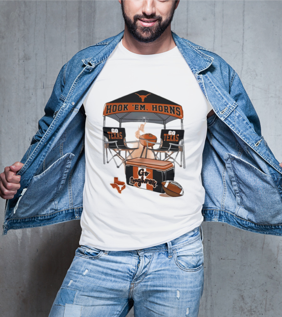 Texas Longhorns Hook 'Em Horns Go Texas 2026 NCAA Tailgater Hometown Football Fan Essentials T-Shirt