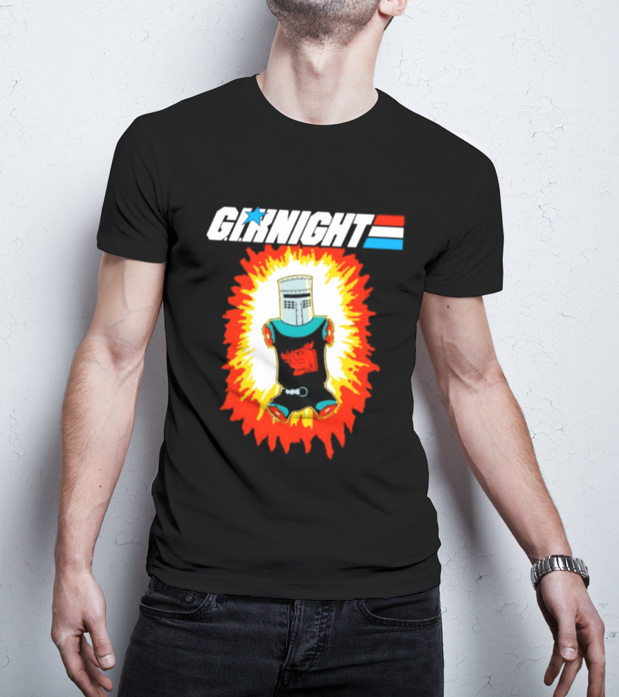 GI Night Black Knight Monty Python Exploding T-Shirt