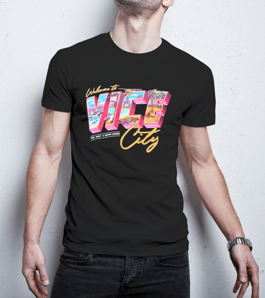 Welcome To Vice City The Heat & Duvin Leisure Miami GTA 6 T-Shirt