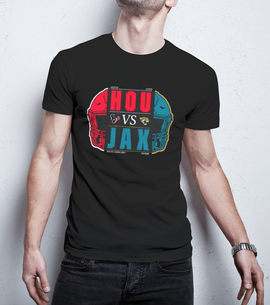 Houston Texans Vs Jacksonville Jaguars 2026 London International City Games Match Up T-Shirt