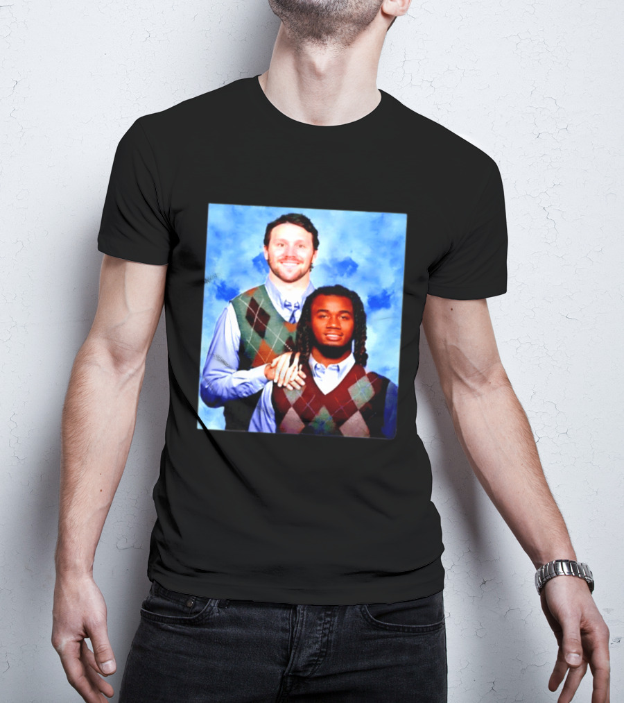 Josh Allen James Cook Buffalo Bills Step Brothers Meme Football Comedy T-Shirt