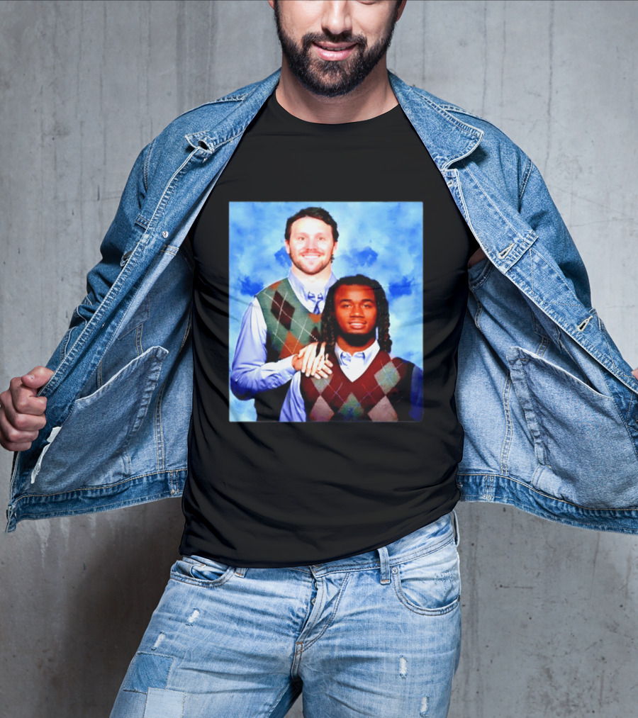 Josh Allen James Cook Buffalo Bills Step Brothers Meme Football Comedy T-Shirt