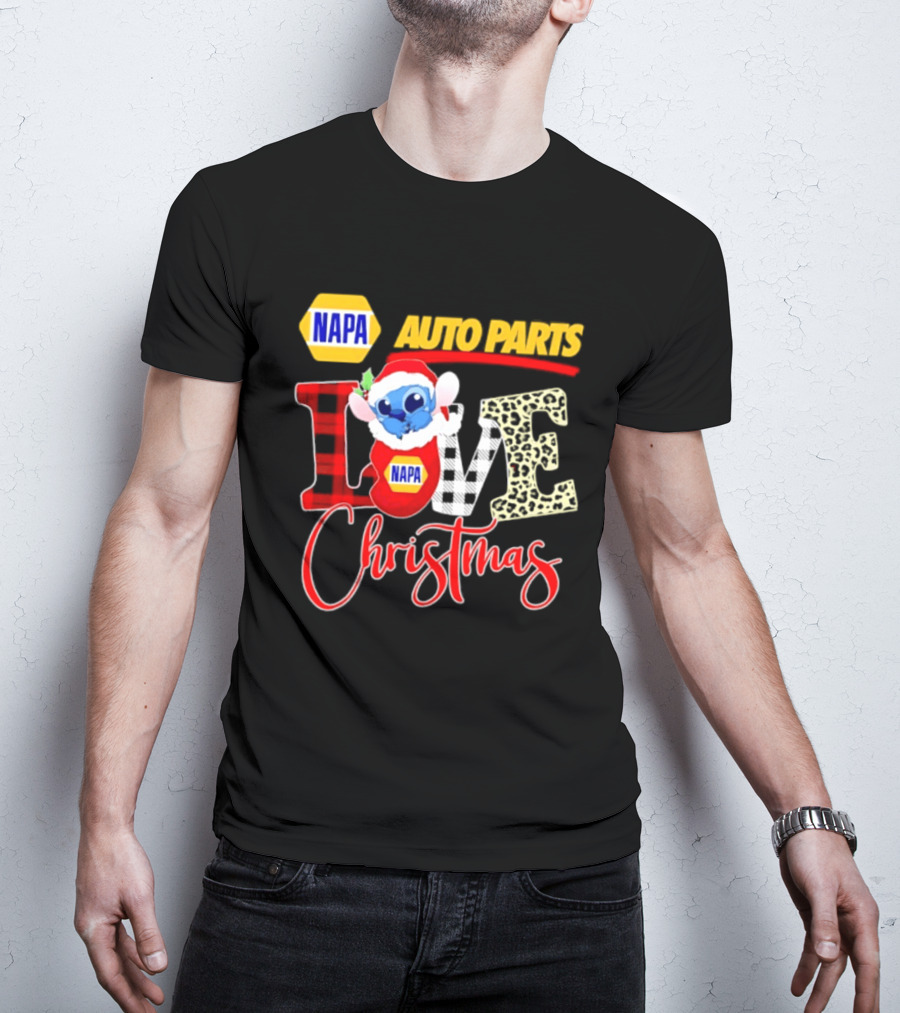 NAPA Auto Parts Stitch Christmas Love Holiday 2026 T-Shirt