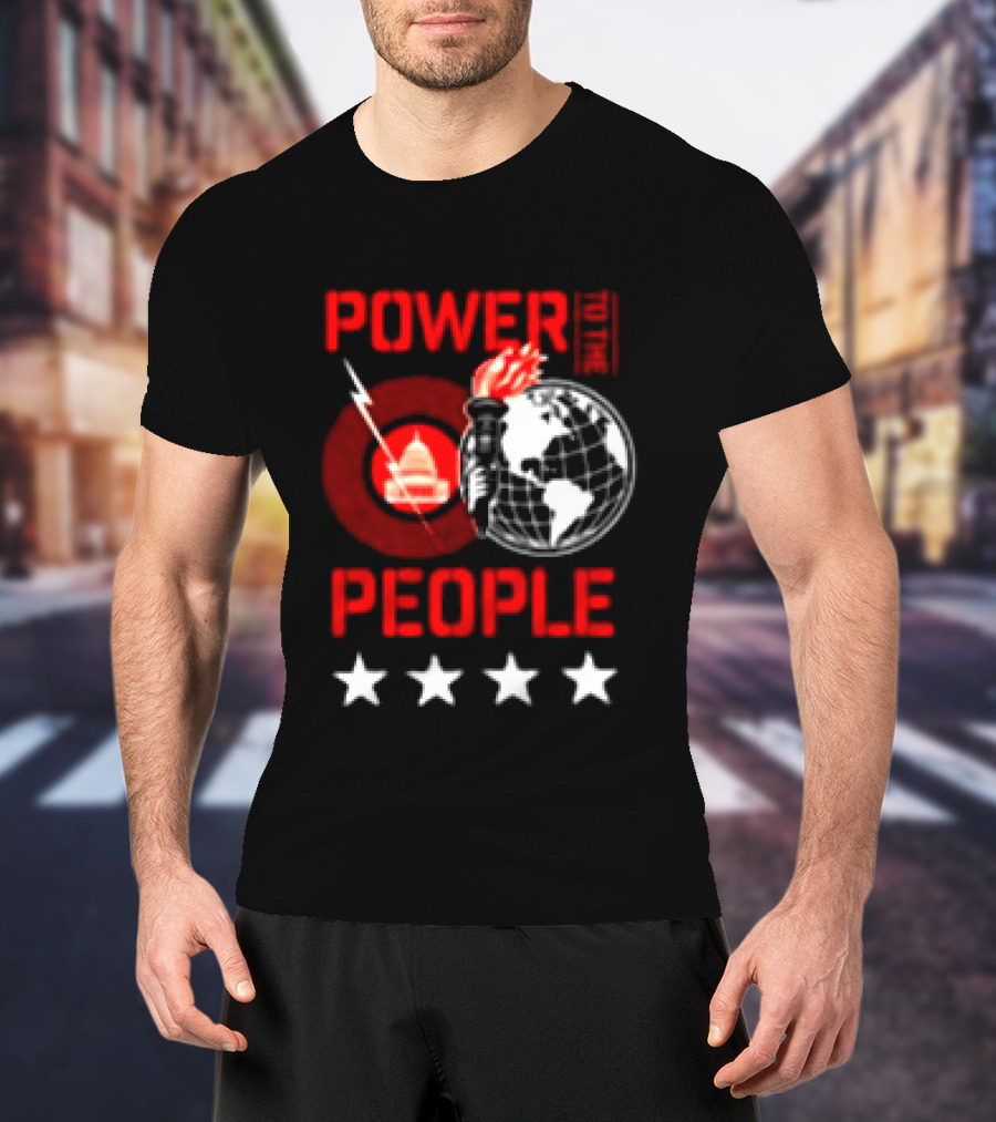 Power To The People 2026 Columbia MD October 3 Merriweather Post Pavilion Capitol Globe Torch T-Shirt