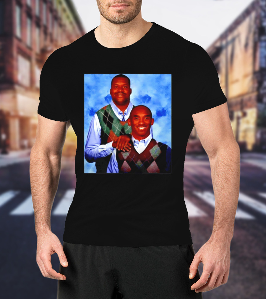 Shaquille O'Neal Kobe Bryant Step Brothers Meme Basketball T-Shirt