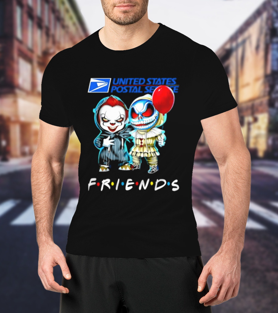 United States Postal Service Pennywise Skellington Friends 2026 Halloween T-Shirt