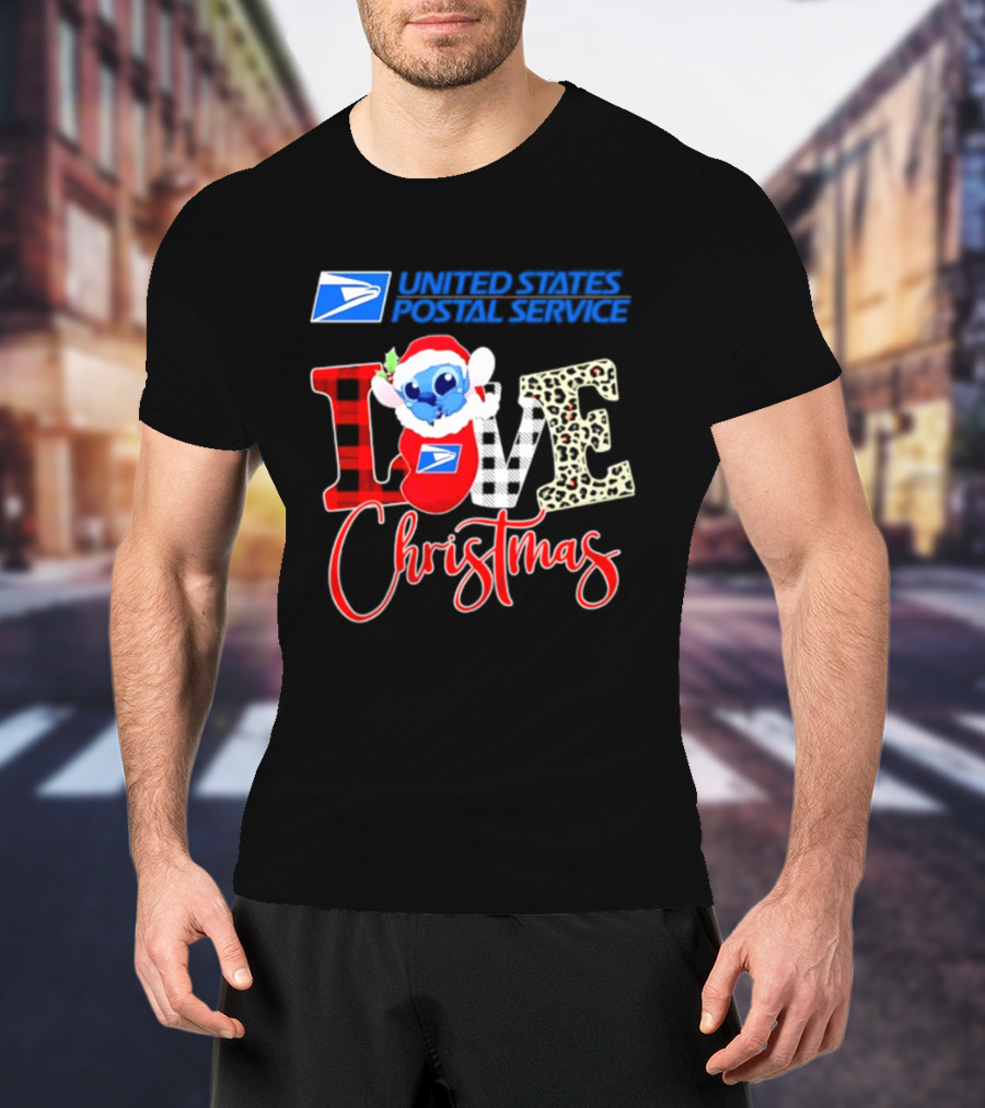 United States Postal Service Stitch Love Christmas 2026 Collaboration T-Shirt