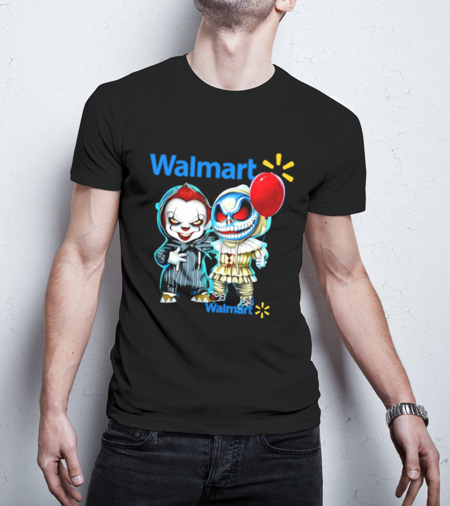 Walmart Pennywise Skellington 2026 Halloween Balloon Collaboration T-Shirt