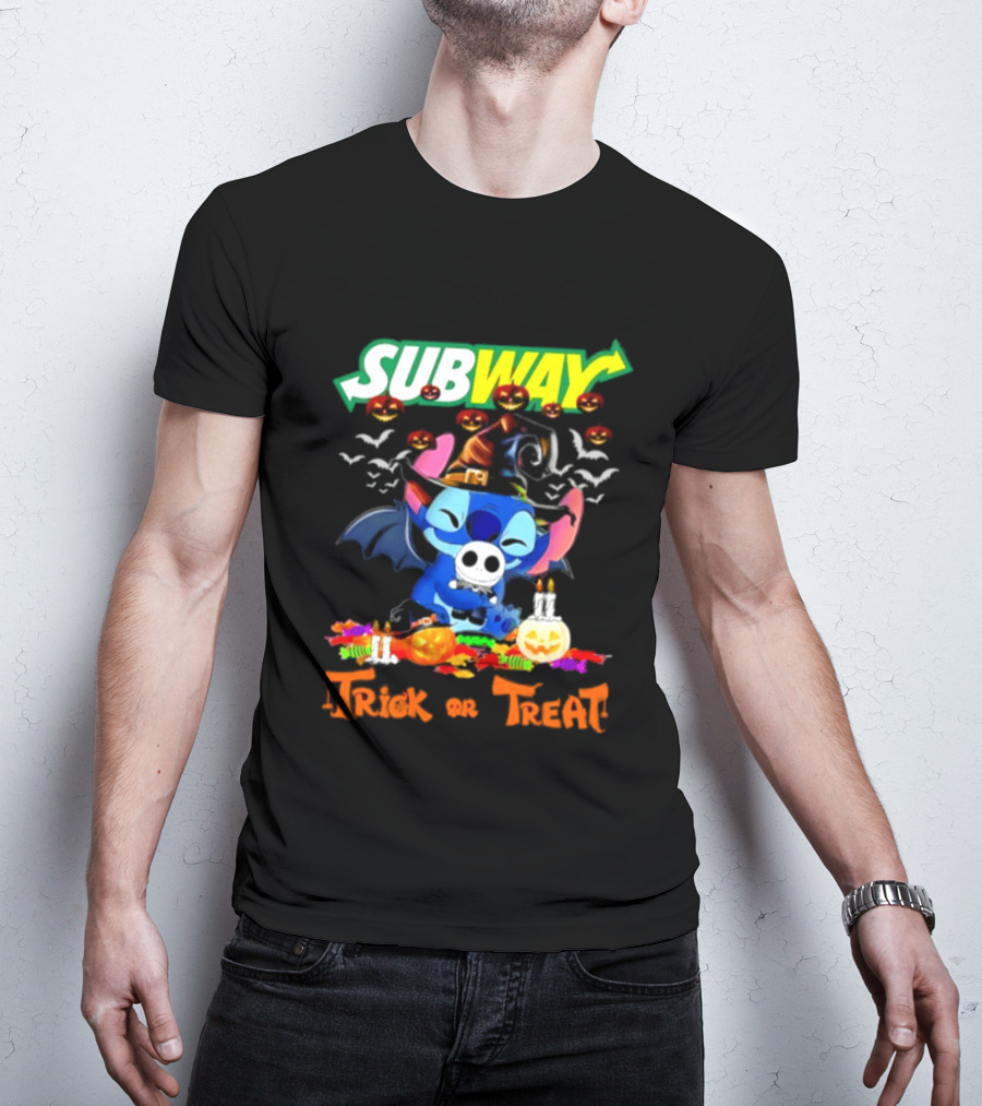 Subway Stitch Trick Or Treat Halloween 2026 T-Shirt