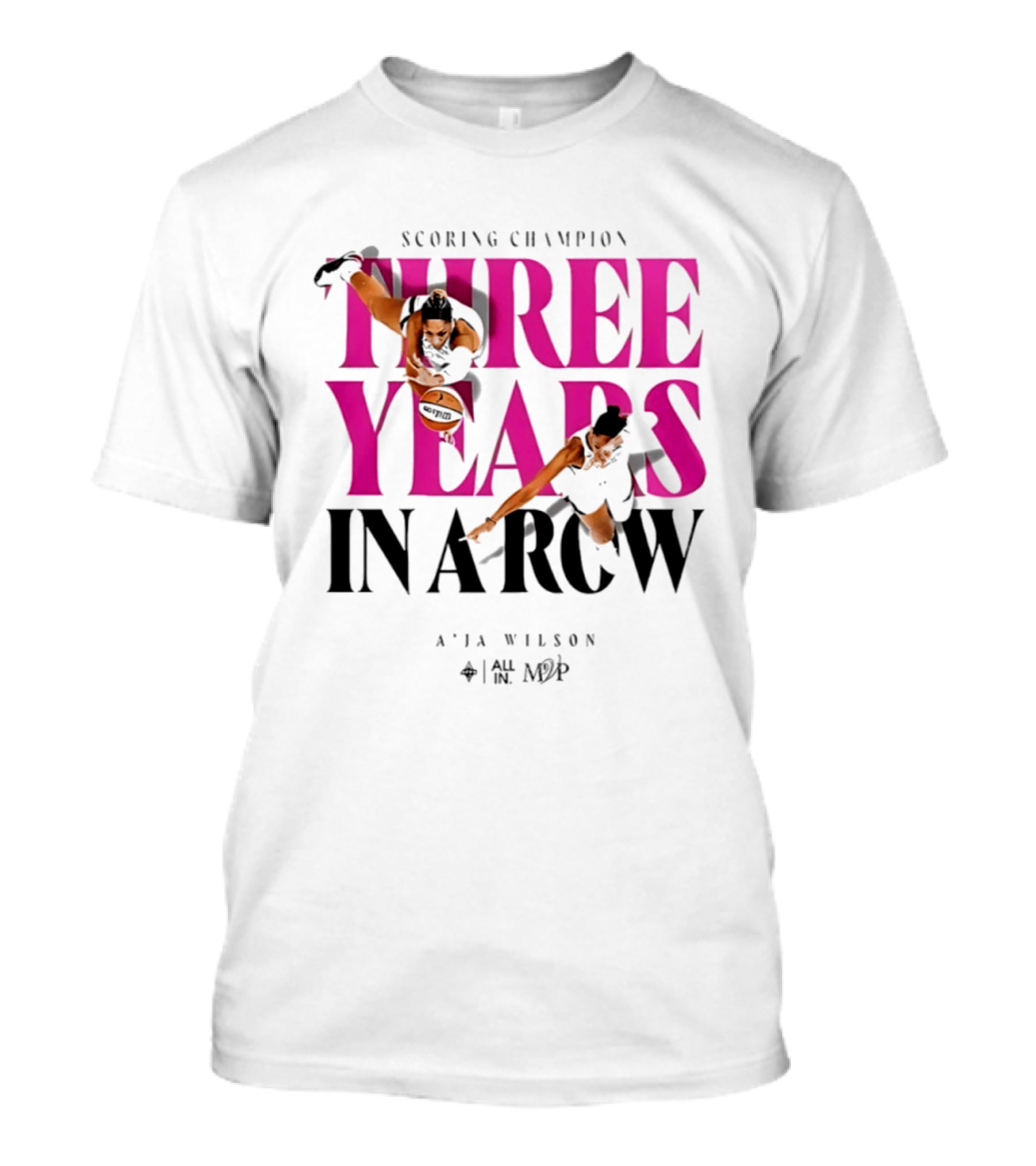 A'ja Wilson Scoring Champion Three Years In A Row MVP T-Shirt