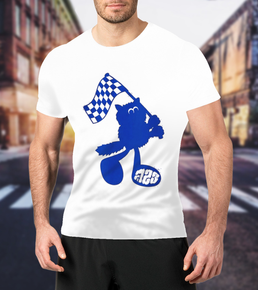 Alex Albon Quadrant Singapore Race Week Mascot 23 Checkered Flag T-Shirt