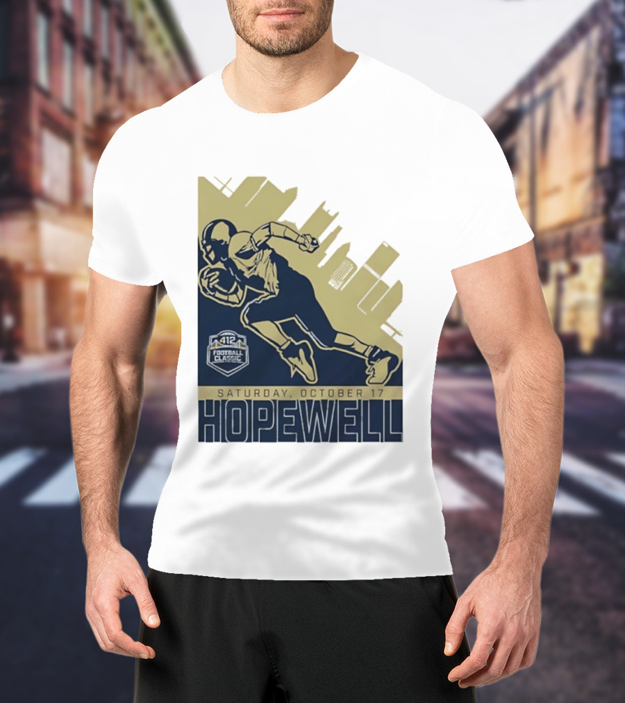 Hopewell Football Classic Saturday October 17 City Skyline T-Shirt