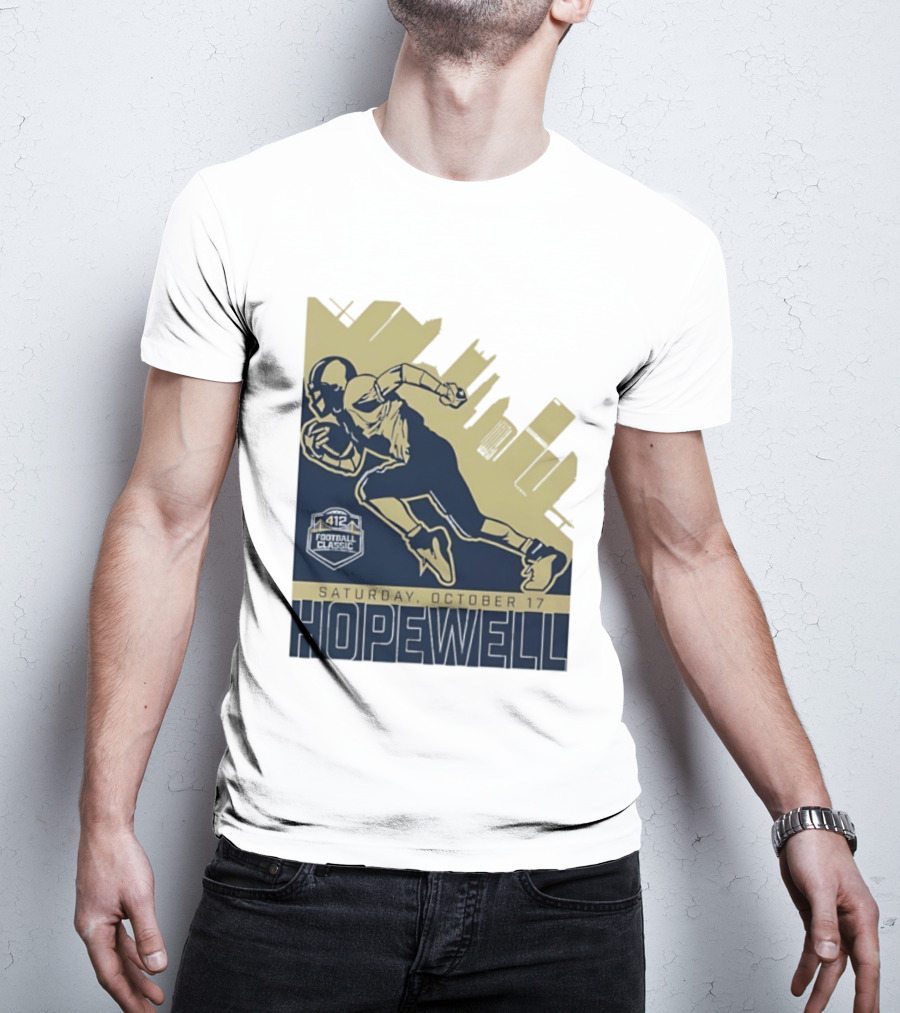 Hopewell Football Classic Saturday October 17 City Skyline T-Shirt