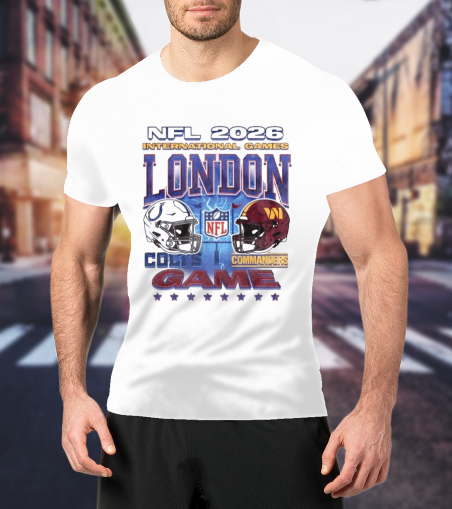 NFL 2026 International Games London Colts Vs Commanders Game T-Shirt