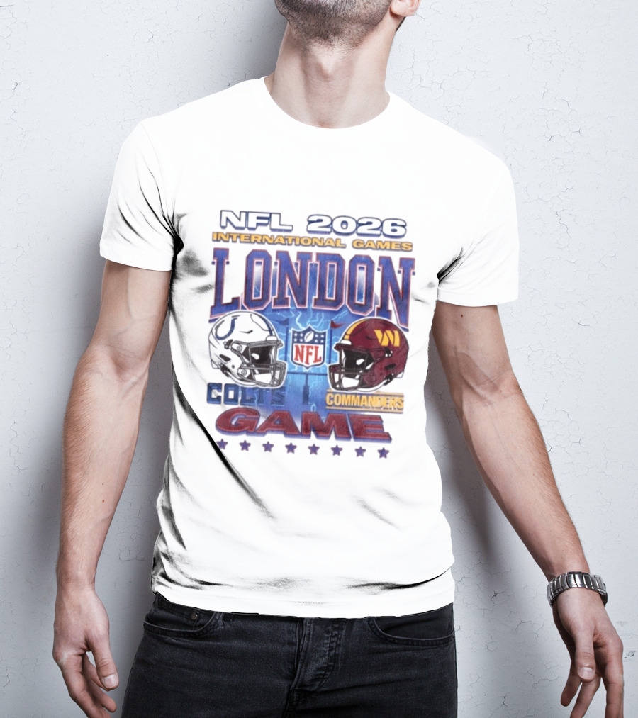 NFL 2026 International Games London Colts Vs Commanders Game T-Shirt