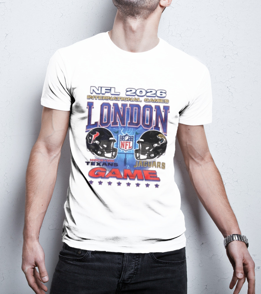 NFL 2026 International Games London Houston Texans Vs Jacksonville Jaguars Game T-Shirt