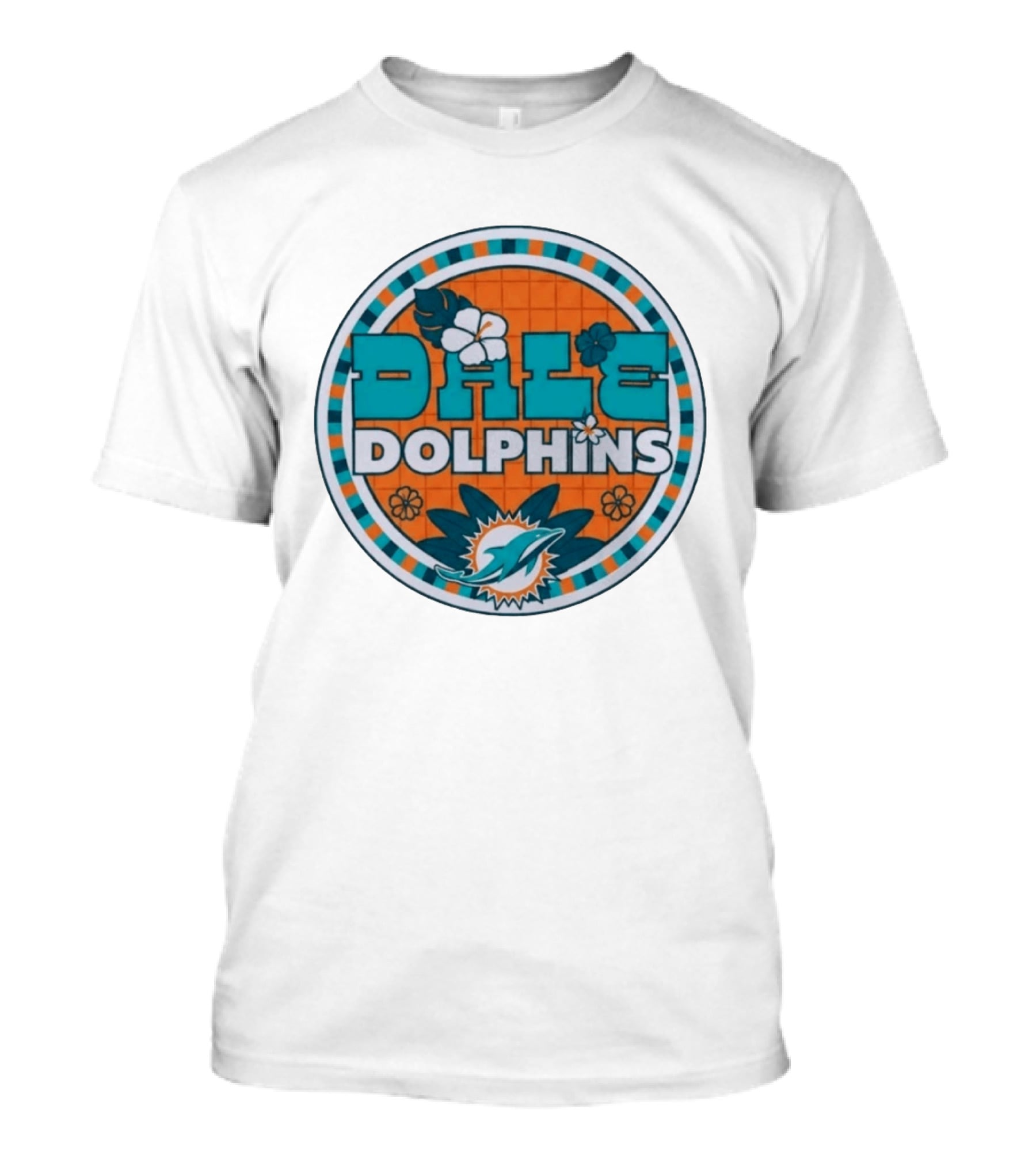 Dale Dolphins Miami Delfines Floral T-Shirt