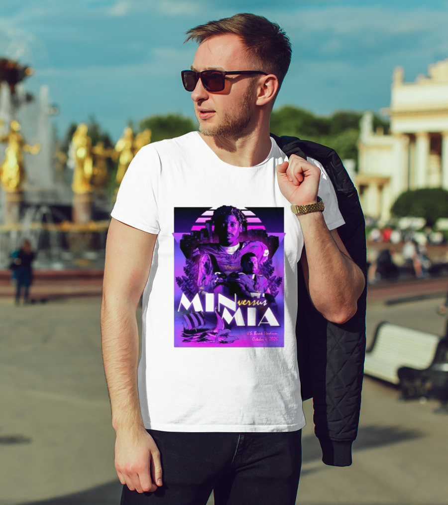 MIN Vs MIA U.S Bank Stadium October 4 2026 T-Shirt