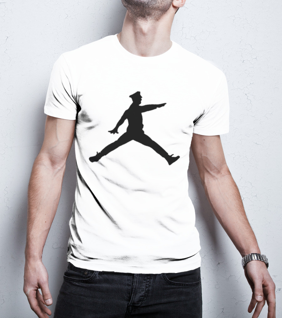 Police Officer Jumpman Figure T-Shirt