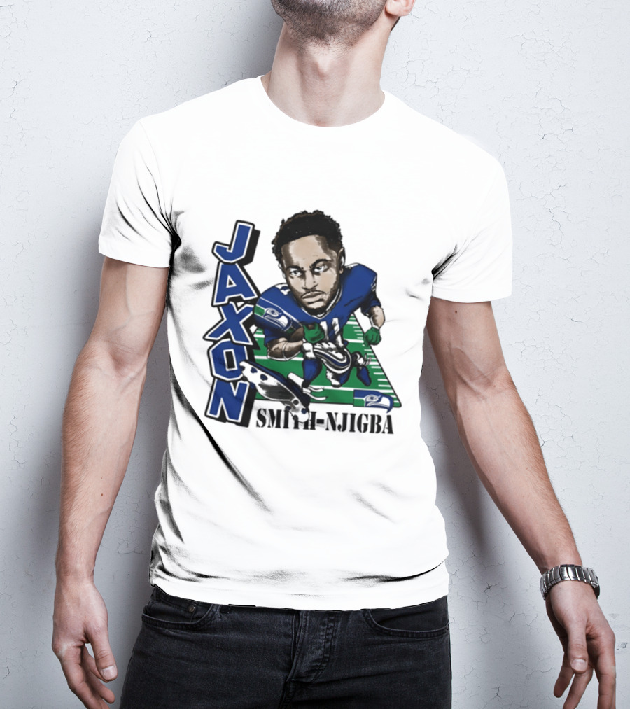 Seattle Seahawks Jaxon Smith Njigba Football Caricature T-Shirt