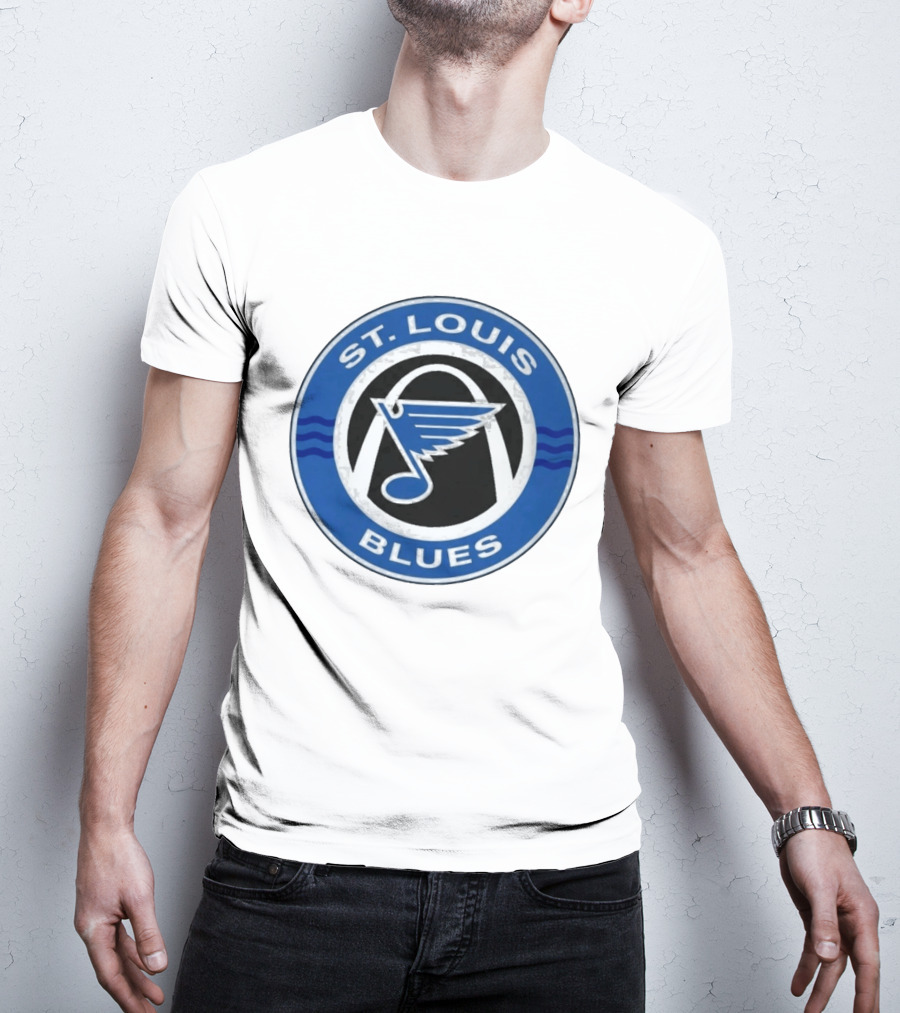 St. Louis Blues NHL Hockey Arch And Note T-Shirt