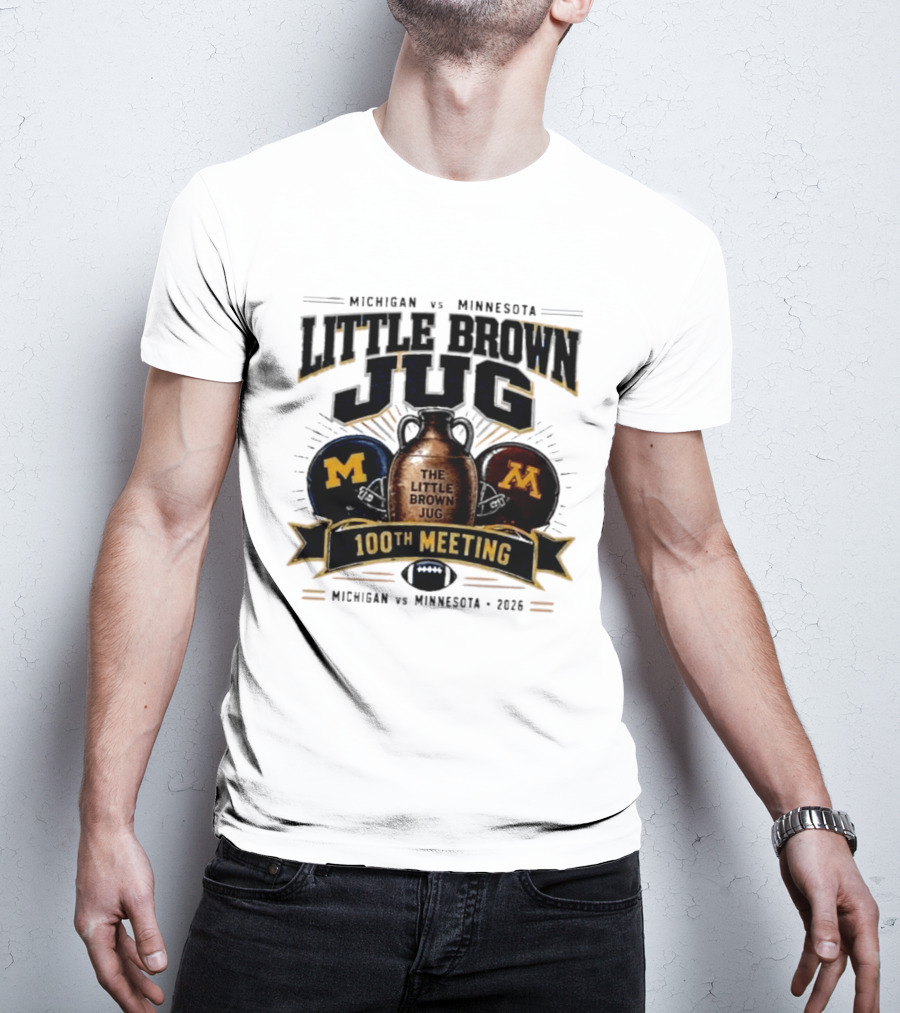Michigan Vs Minnesota Little Brown Jug 100th Meeting 2023 T-Shirt