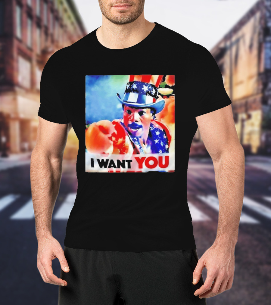 Apollo Creed I Want You Uncle Sam Rocky Meme T-Shirt