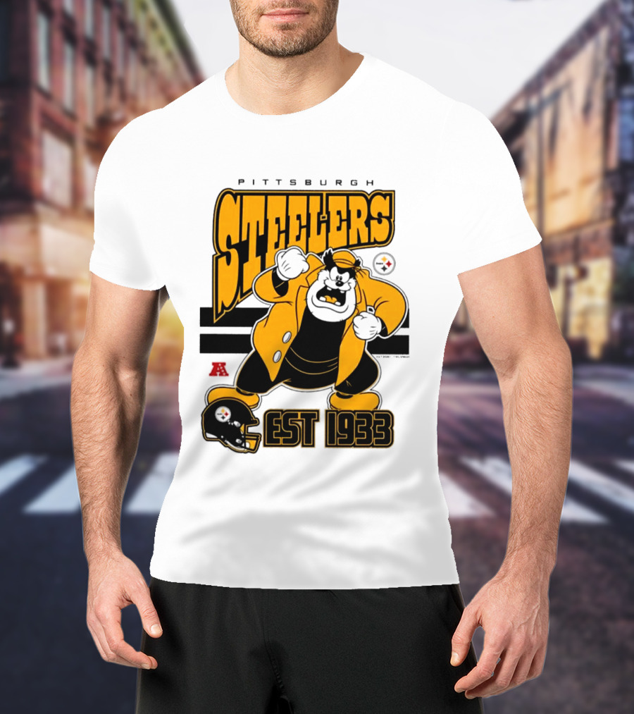 Pittsburgh Steelers Disney Pete EST 1933 NFL Collaboration T-Shirt