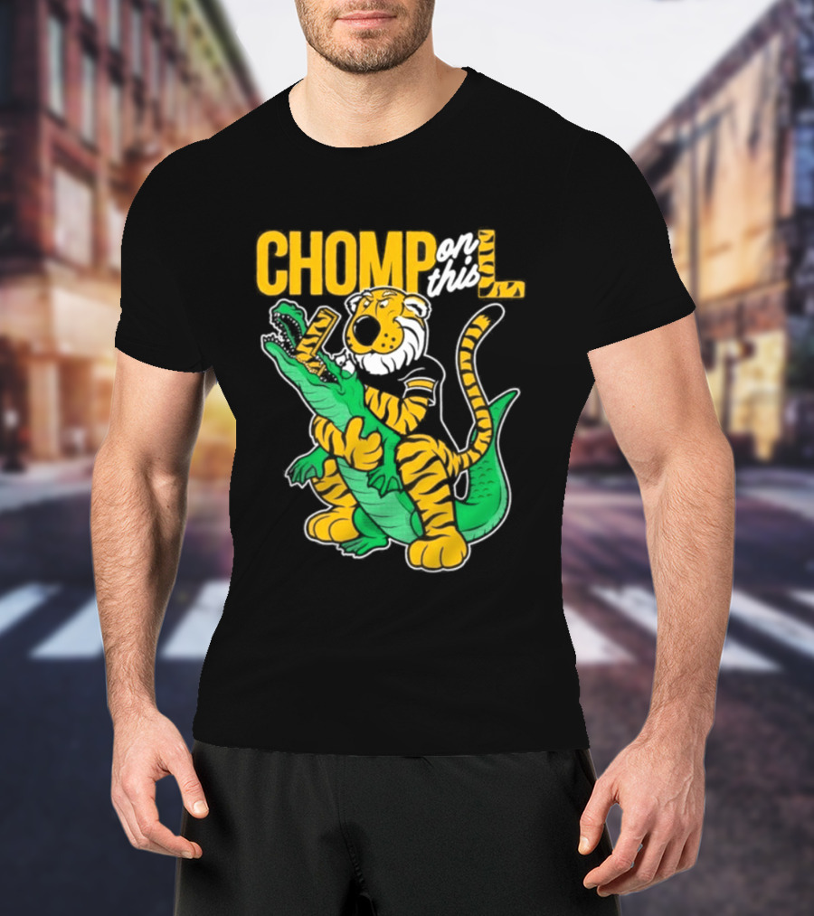 Missouri Chomp On This L Tiger And Alligator Face Off T-Shirt