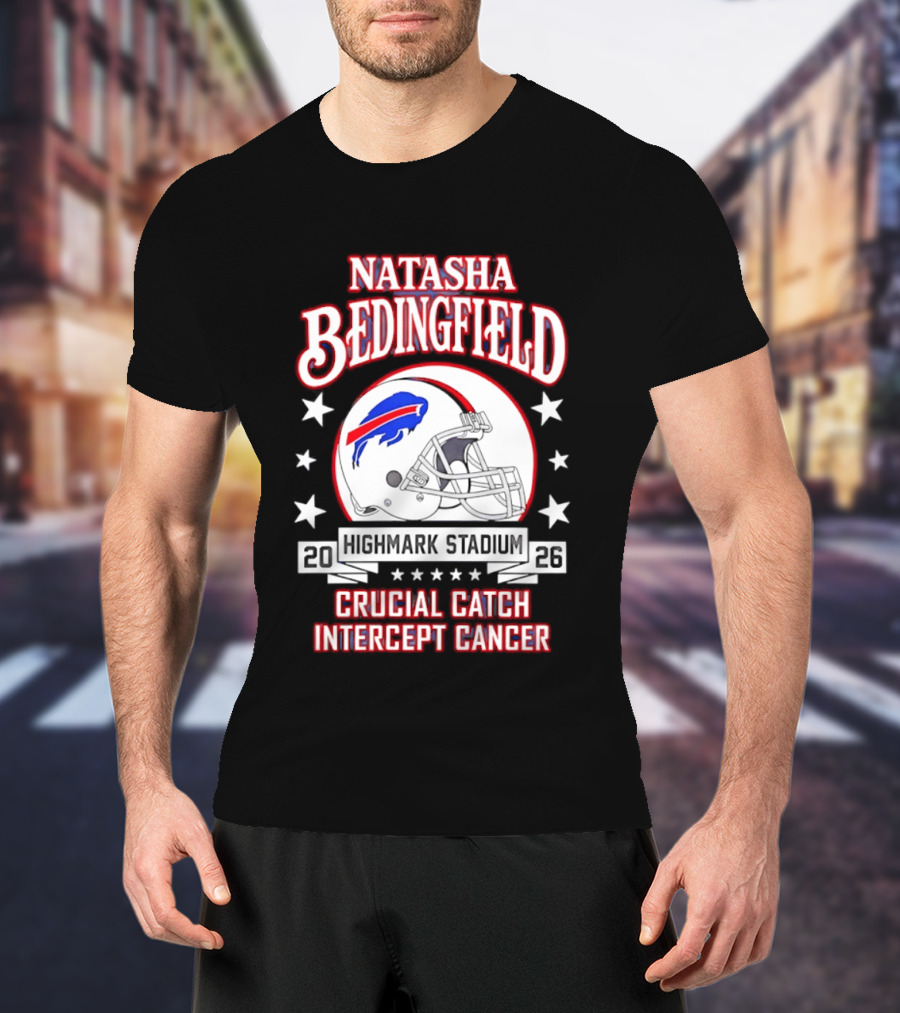 Buffalo Bills Natasha Bedingfield 2026 Crucial Catch Intercept Cancer T-Shirt