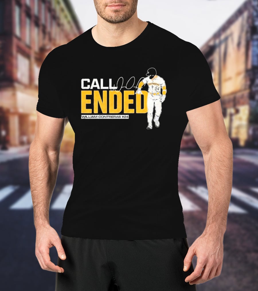 William Contreras Call Ended Baseball Player White And Gold T-Shirt