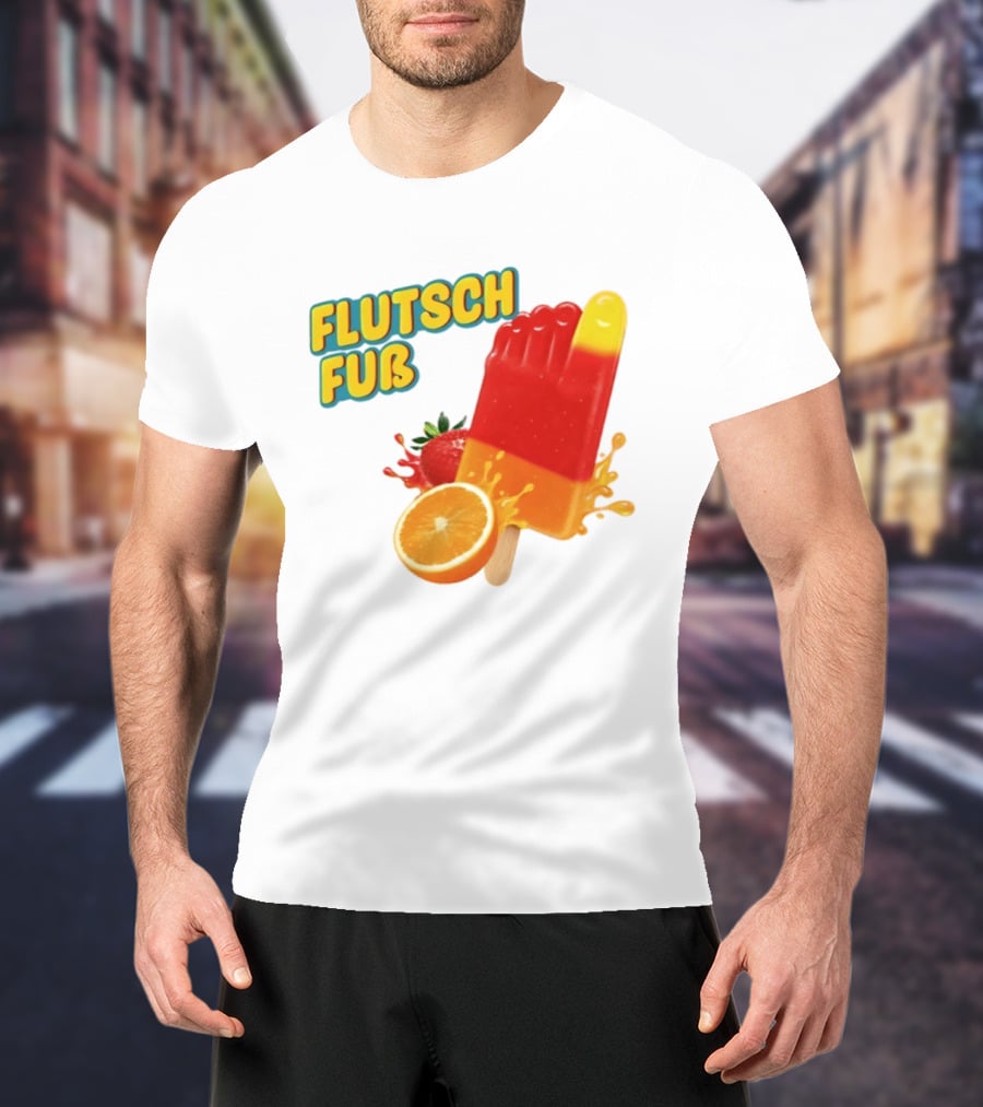 Flutsch Fub Popsicle Orange Strawberry Splash T-Shirt
