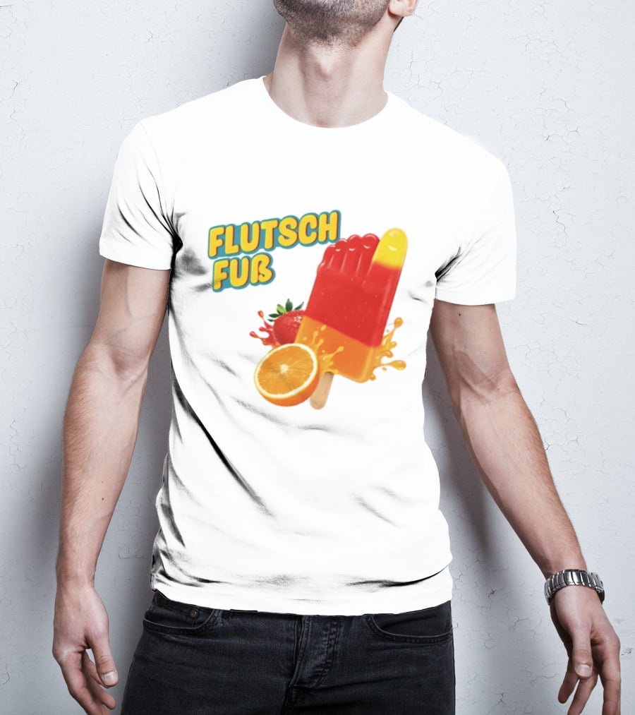 Flutsch Fub Popsicle Orange Strawberry Splash T-Shirt